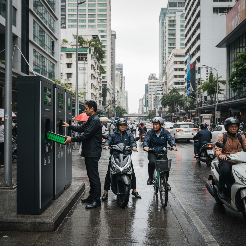 เทรนด์อนาคต 2026! สถานีสลับแบตเตอรี่ E-Bike ลดเวลาชาร์จ - ebike-battery-swap-trend-2026