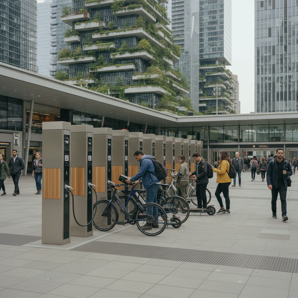 เจาะลึก 2026! เมืองหลวงจ่อผุดจุดชาร์จ E-Bike ทั่วกรุง - ebike-charging-station-smartcity