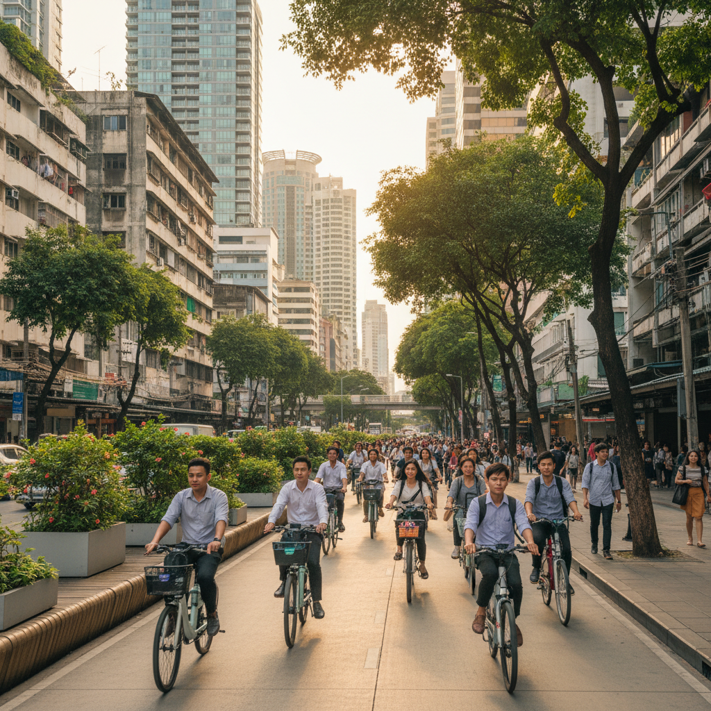 ผังเมืองใหม่ 2026! ขยายเลน E-Bike ดันสังคมไร้คาร์บอน - ebike-lane-urban-plan-2026