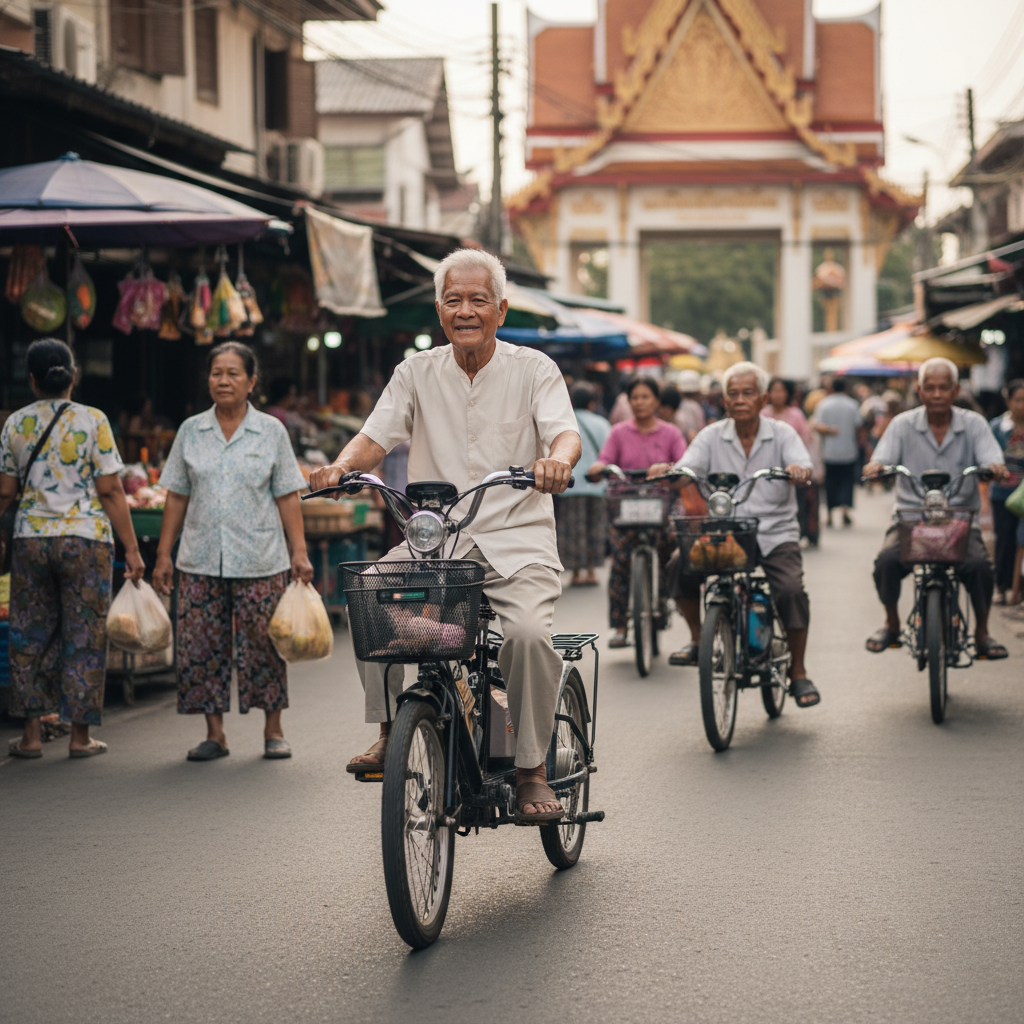 สูงวัย 2026 ไม่ต้องรอคนไปส่ง! เทรนด์ 'สามล้อไฟฟ้า' (E-Trike) บูมทั่วไทย คืนอิสระให้ปู่ย่าตายาย - elderly-etrike-mobility-society-trend-2026