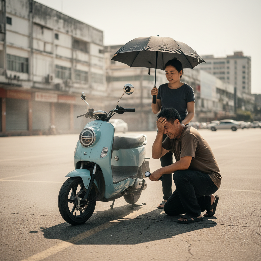 จอดตากแดดได้ไหม? คู่มือถนอม 'มอไซค์ไฟฟ้า' สู้ร้อนเมษา 2026 ไม่ให้แบตบวม - electric-bike-summer-maintenance-battery-care-tips