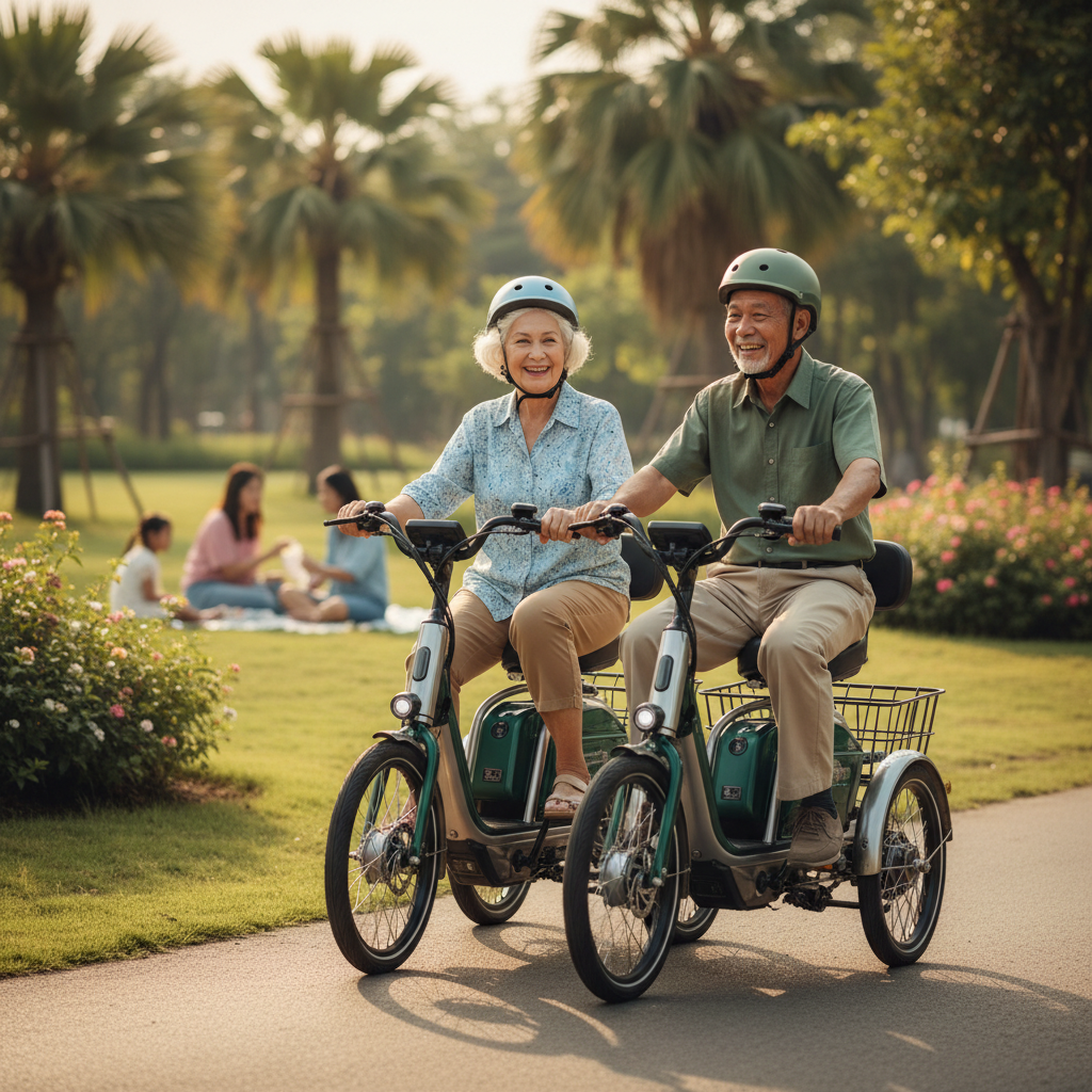 สังคมสูงวัย 2026 ดัน 'สามล้อไฟฟ้า' ฮิตติดลมบน! เทรนด์ของขวัญที่ลูกหลานต้องรู้ - electric-tricycle-trend-aging-society-thailand-2026