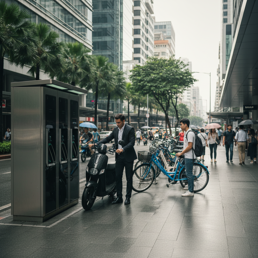 อนาคต EV 2026: เทรนด์ตู้สลับแบตเตอรี่ E-Bike ทั่วไทย - ev-battery-swap-station-2026