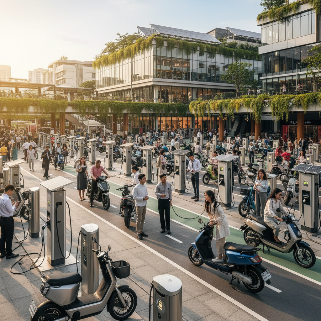 รับนโยบาย EV ปี 2026! จุดชาร์จพุ่ง ดัน E-Bike โตทะลุเป้า - ev-policy-charging-infrastructure-2026
