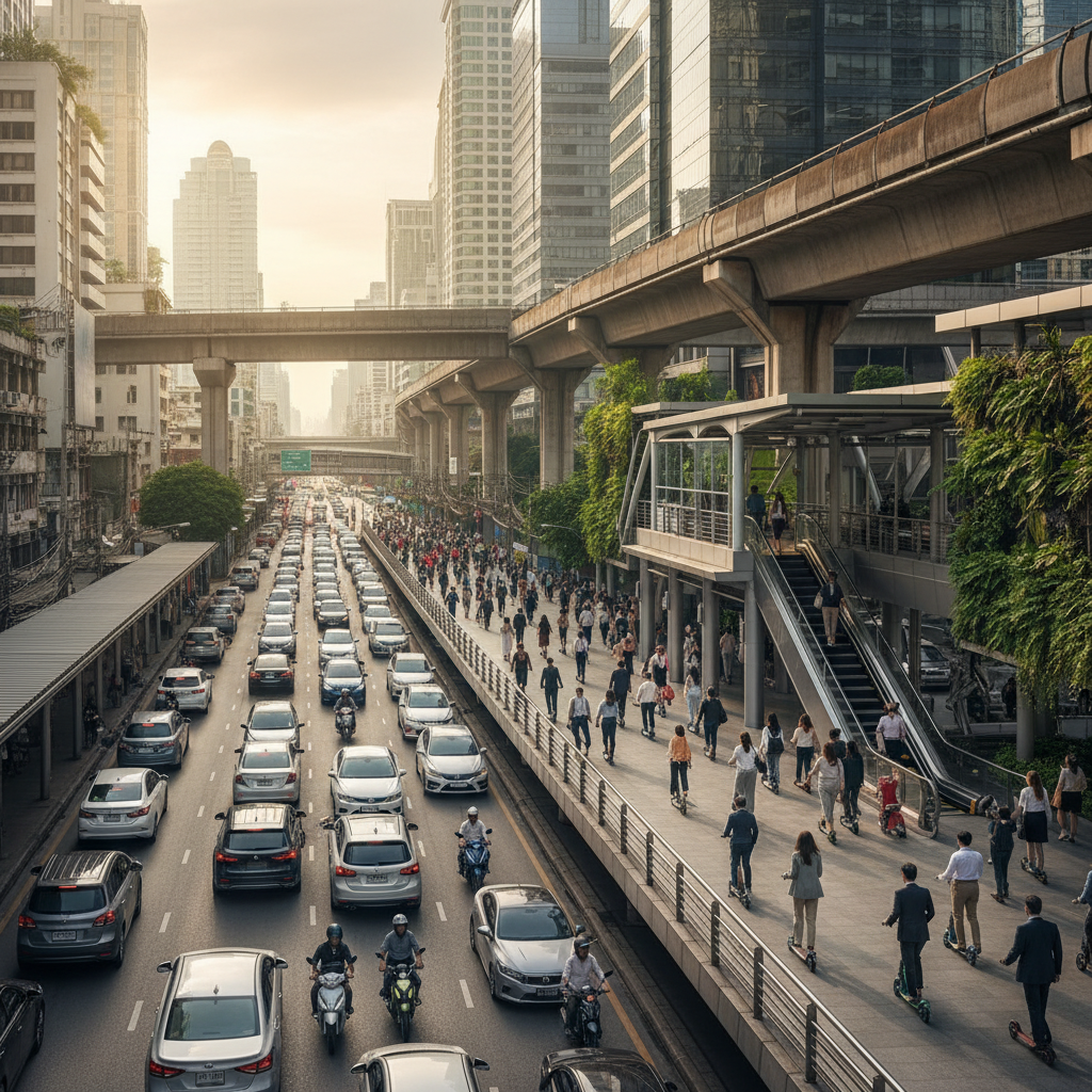 อนาคตคนกรุง 2026! สกู๊ตเตอร์ไฟฟ้าพับได้ฮิตจัด รอดรถติด - foldable-escooter-transit-trend