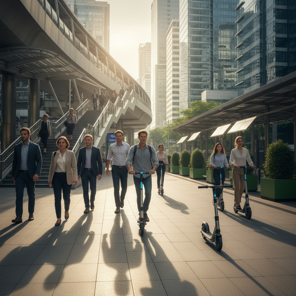 เทรนด์ปี 2026: สกู๊ตเตอร์พับได้ จบปัญหาวัยทำงานต่อรถ - foldable-scooter-commute-trend