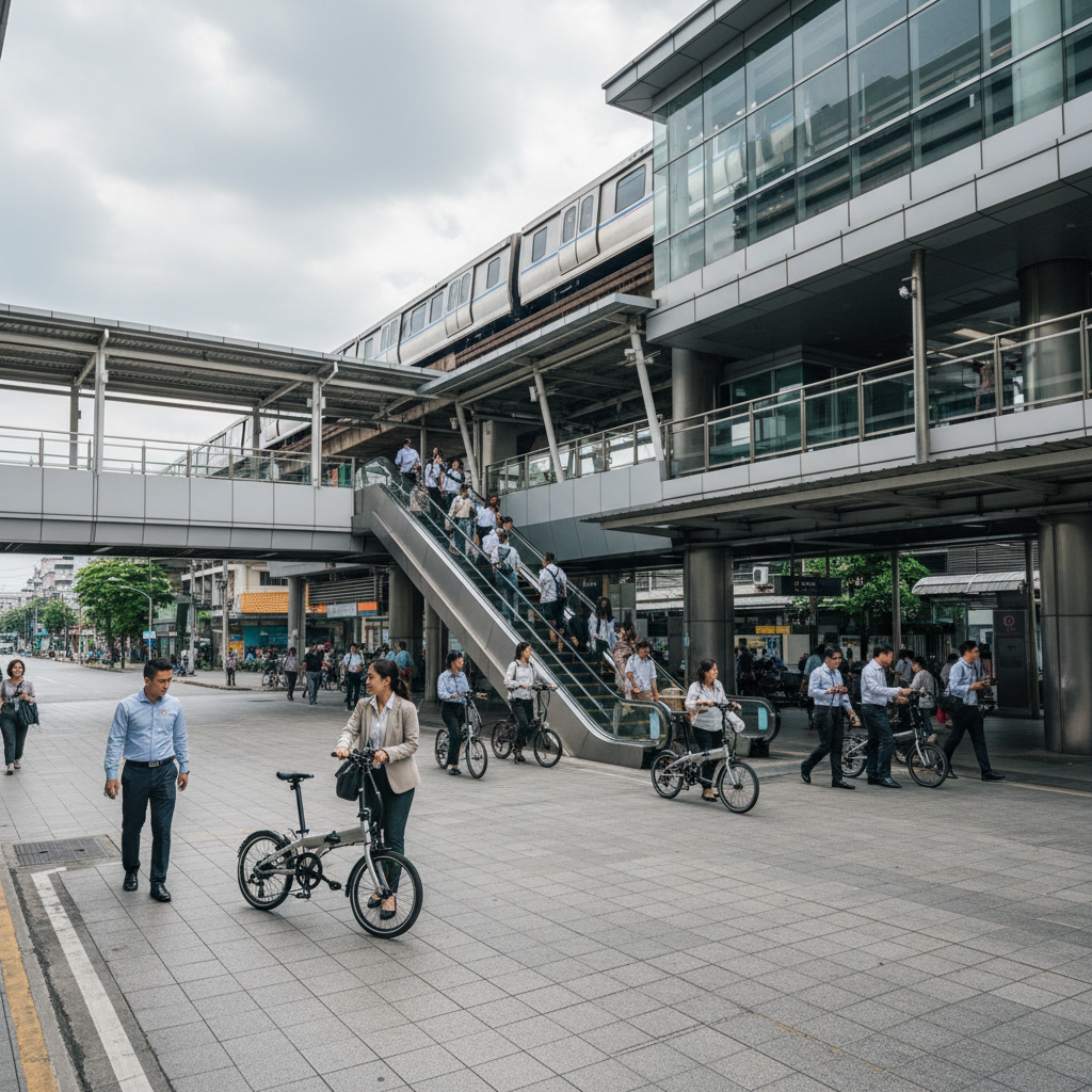 เชื่อมต่อรถไฟฟ้า! เทรนด์ปี 2026 'E-Bike พับได้' น้ำหนักเบา ตอบโจทย์คนชานเมือง - folding-ebike-trend-public-transport-connection-2026