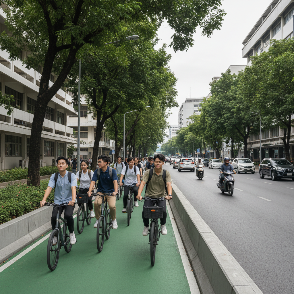 นโยบายรัฐ 2026! ดันเลนพิเศษ E-Bike หนุนวัยเรียนลดค่ารถ - gov-ebike-lane-policy-2026