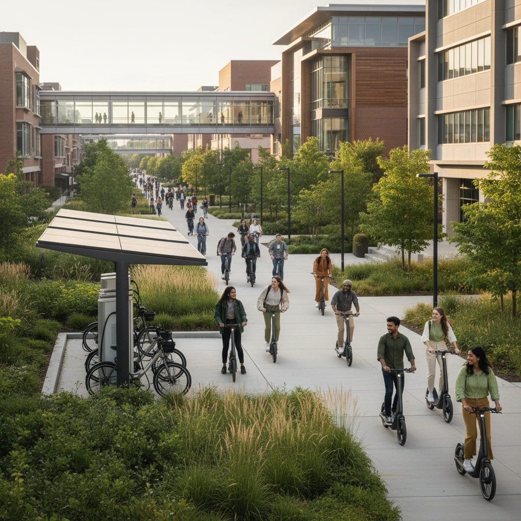 เทรนด์มหาลัย 2026! ดันสกู๊ตเตอร์ไฟฟ้าแทนรถน้ำมัน - green-campus-scooter-ev-trend