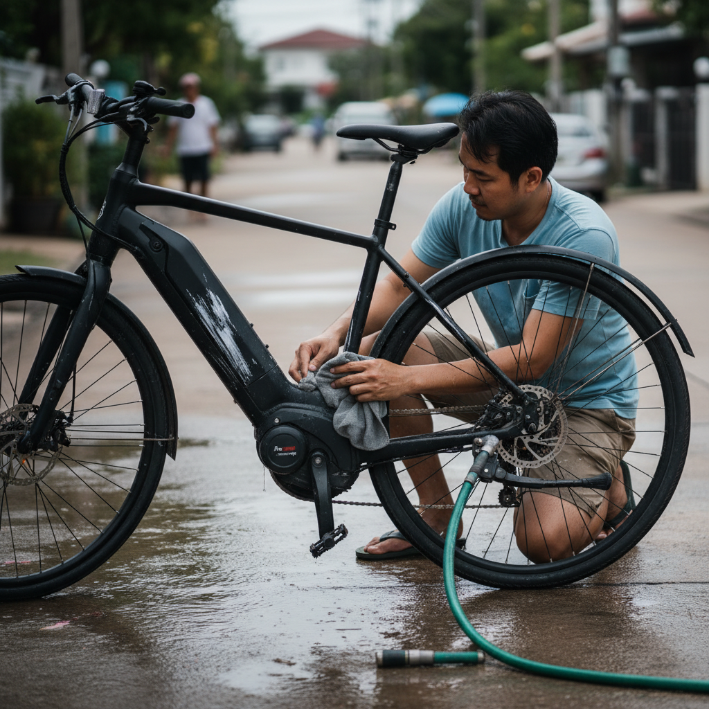 สงกรานต์ 2026! E-Bike โดนน้ำได้ไหม? สอนวิธี 'ล้างรถ' ยังไงไม่ให้ช็อต - how-to-wash-ebike-waterproof-guide-songkran-2026