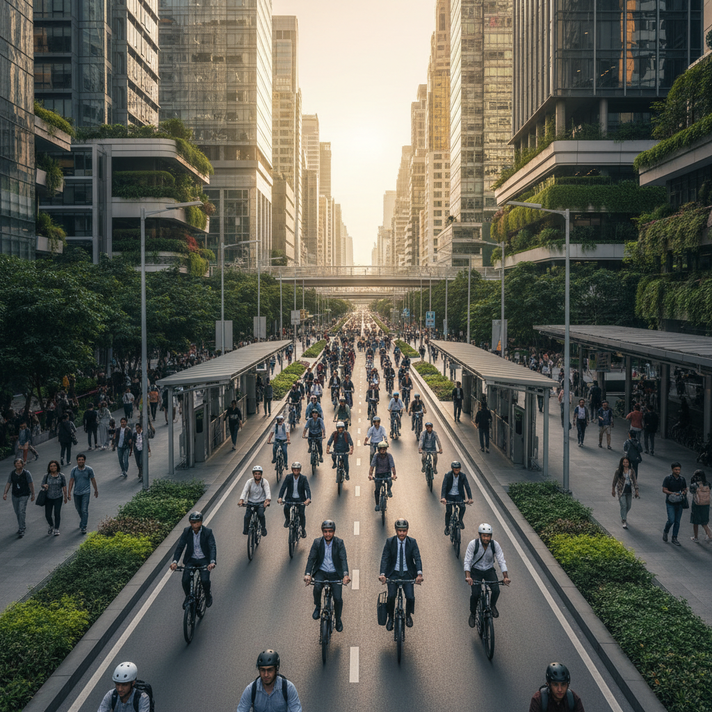 เทรนด์เมืองใหม่ 2026! ขยายเลน E-Bike ดันไทยสู่ยุคไร้น้ำมัน - smart-city-ebike-lane-trend