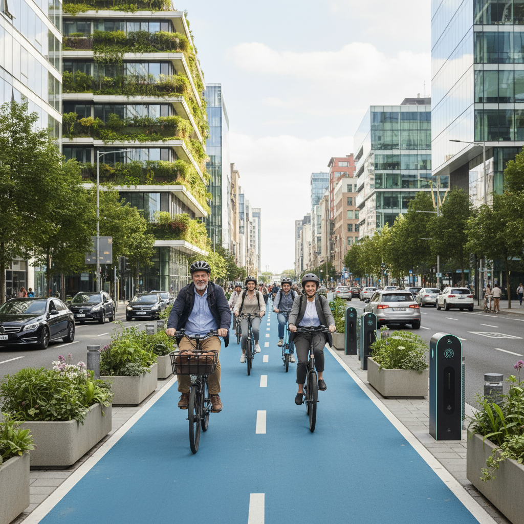 เทรนด์เมืองใหม่ 2026! เลนพิเศษเพื่อ E-Bike ปลอดภัยขึ้น - smart-city-ebike-lane