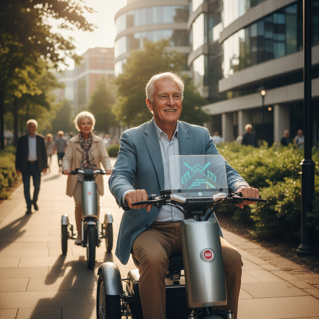 สูงวัย 2026 ขี่สบาย! เทรนด์ 'สามล้อไฟฟ้า' ติดระบบกันล้มอัจฉริยะ - smart-elderly-tricycle-safety-trends-2026