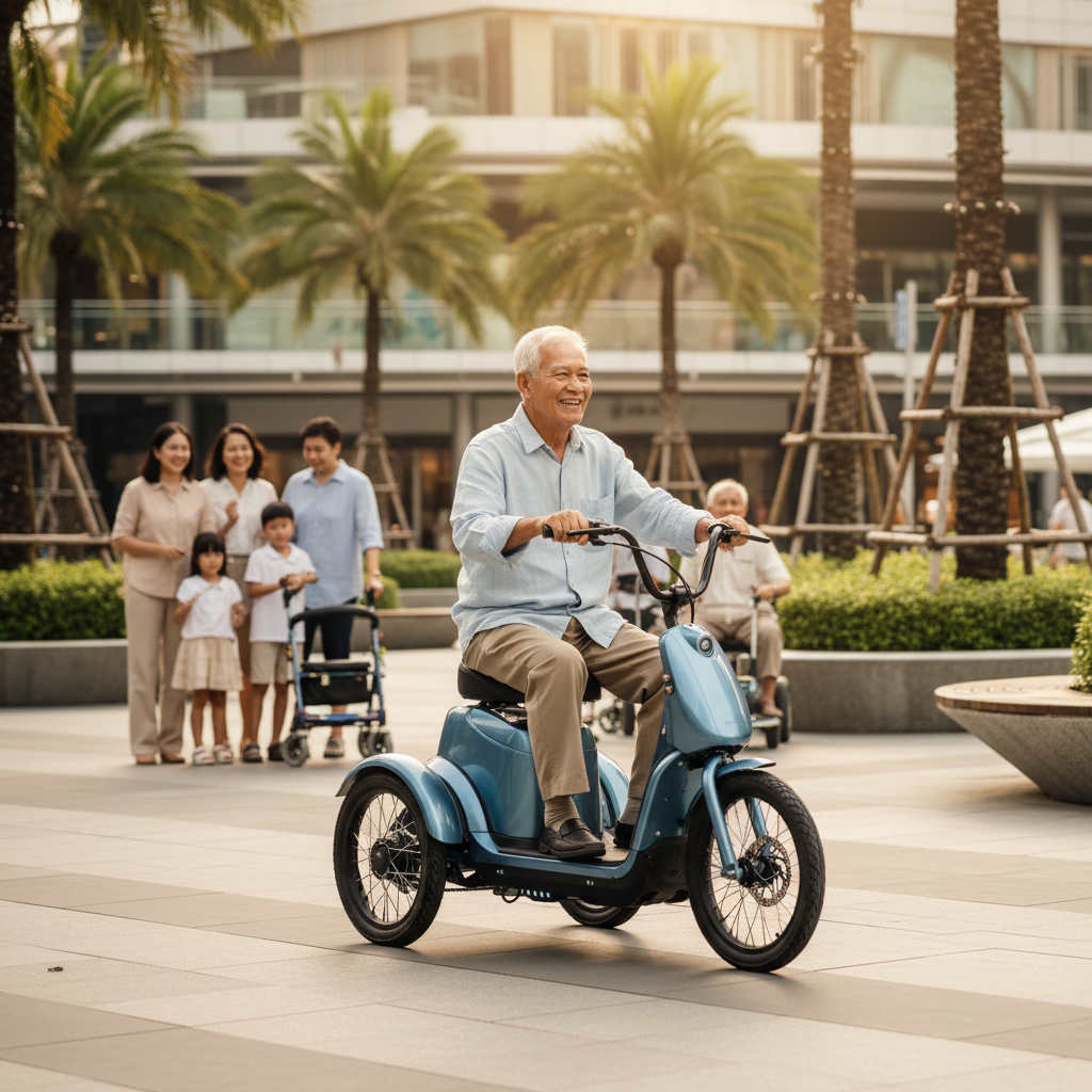เทรนด์สังคมสูงวัย 2026! 'Smart E-Trike' รถสามล้อไฟฟ้าอัจฉริยะ มาตรฐานความปลอดภัยใหม่ที่ลูกหลานต้องรู้ - smart-etrike-elderly-safety-trend-2026