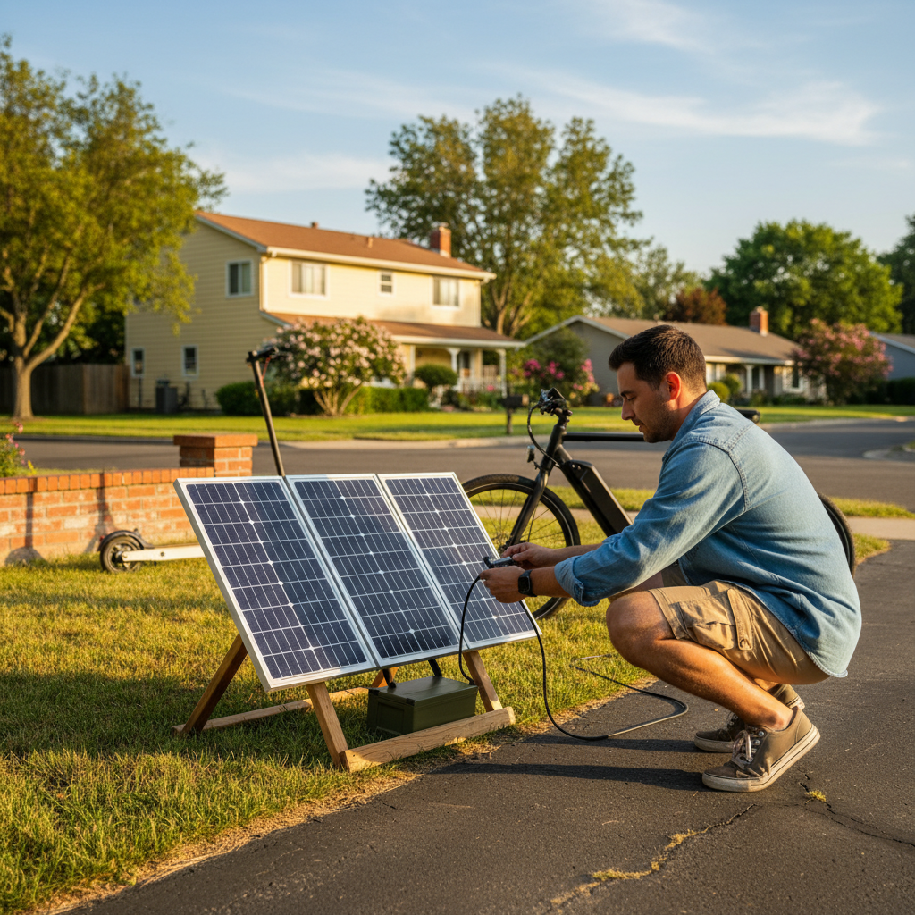 น้ำมันแพง ไม่ต้องง้อ! เจาะเทรนด์ 'Solar Charge' ชุดชาร์จพลังงานแสงอาทิตย์สำหรับ E-Bike ปี 2026 - solar-charging-kit-trend-ebike-2026