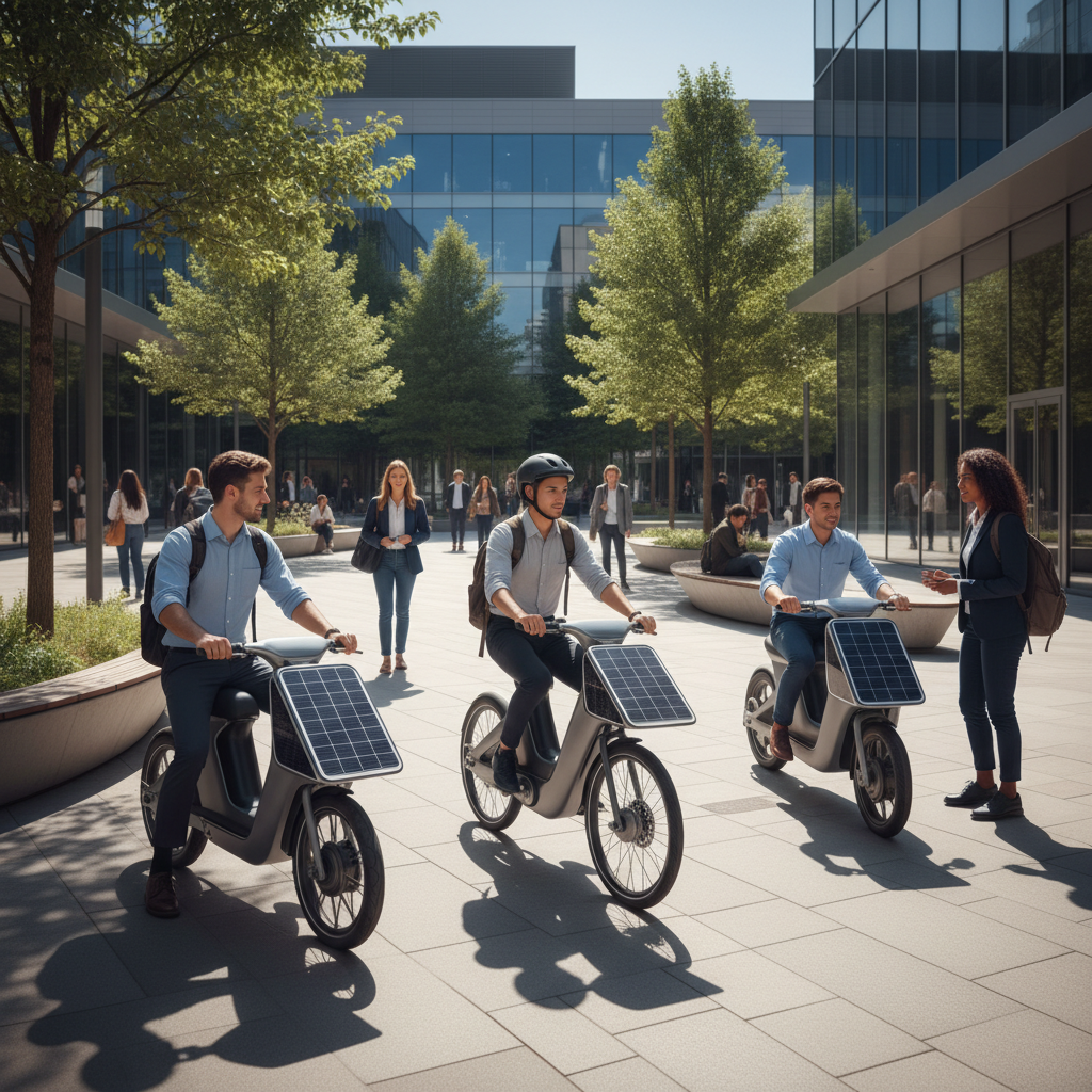 เทรนด์ EV 2026! E-Bike พลังโซลาร์เซลล์ ชาร์จไฟฟรีขณะวิ่ง - solar-ebike-charging-trend-2026