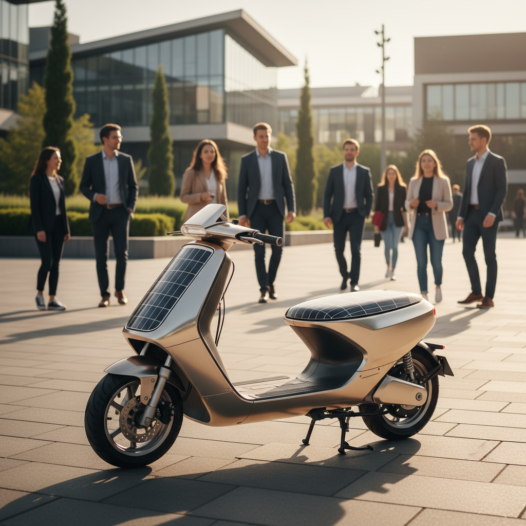 เจาะเทรนด์ 2026! สกู๊ตเตอร์ไฟฟ้า EV ชาร์จโซลาร์เซลล์ - solar-electric-scooter-ev-trend