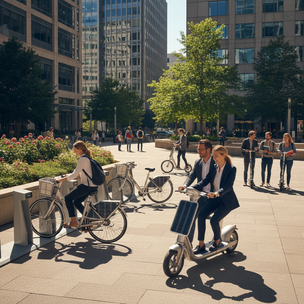 เทรนด์ EV 2026! E-Bike พลังงานแสงอาทิตย์ ชาร์จไฟอัตโนมัติ - solar-powered-ebike-ev-trend