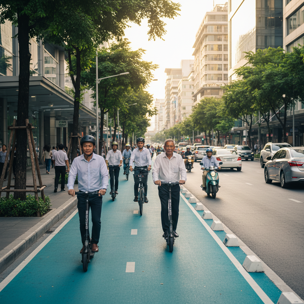 นโยบาย 2026: รัฐจ่อผุดเลน E-Bike รับเทรนด์ประหยัดพลังงาน - thai-ebike-lane-policy-2026