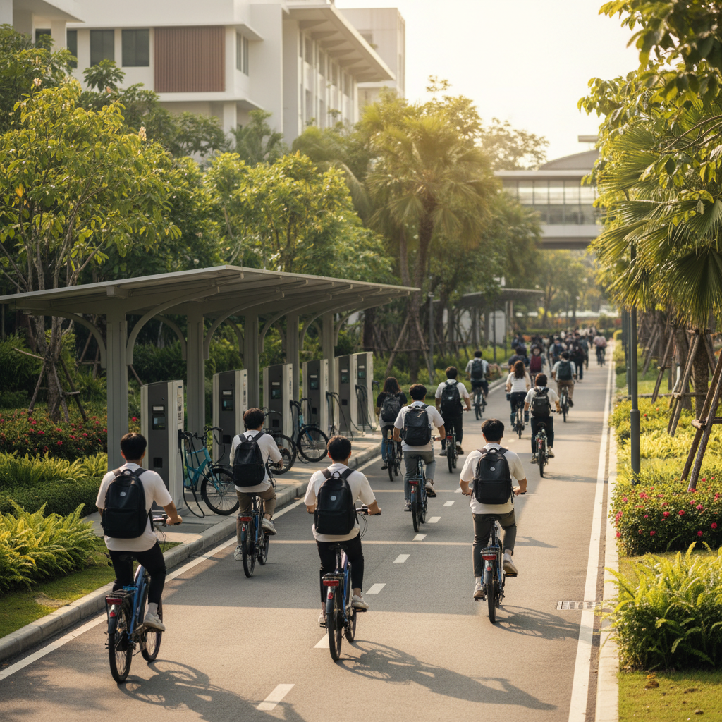 เทรนด์มหา'ลัย 2026! ลุยสร้างเลน E-Bike รับนักศึกษาใหม่ - university-ebike-lane-trend