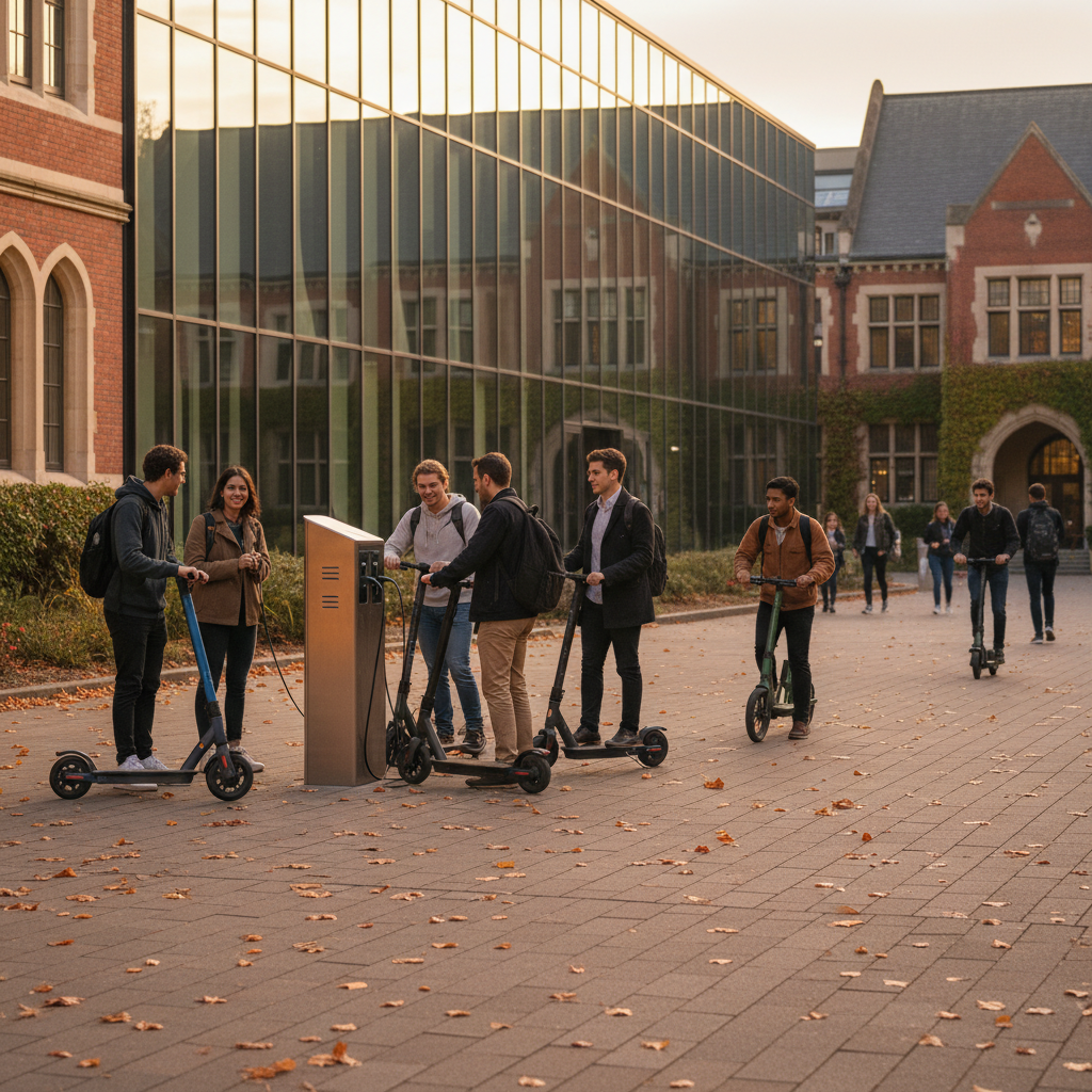 เทรนด์มหาลัย 2026: สกู๊ตเตอร์ไฟฟ้า EV ไอเทมลดค่าใช้จ่าย - 2026-campus-ev-scooter-trend