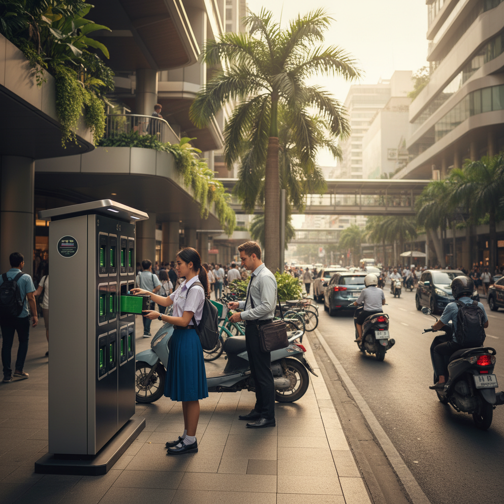 อนาคต EV 2026: ผุดตู้สลับแบต E-Bike ทั่วกรุง ไม่ต้องรอชาร์จ - 2026-ebike-battery-swap-trend