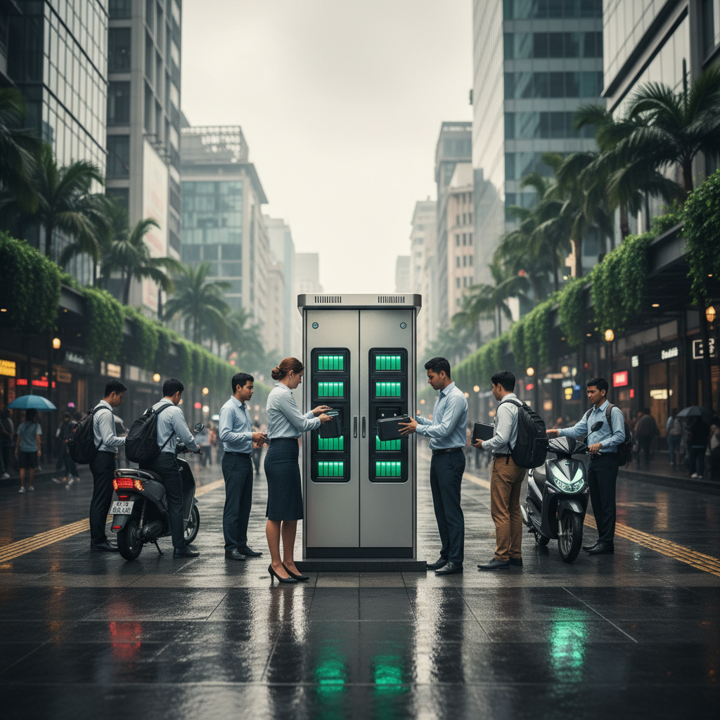 เทรนด์ปลายปี 2026: สถานีสลับแบตเตอรี่ E-Bike ยุคใหม่ - 2026-ebike-battery-swap-trend