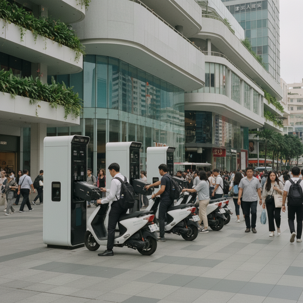 จับตาปลายปี 2026: เทรนด์ตู้สลับแบตเตอรี่ E-Bike มาแรง! - 2026-ebike-battery-swapping-trend