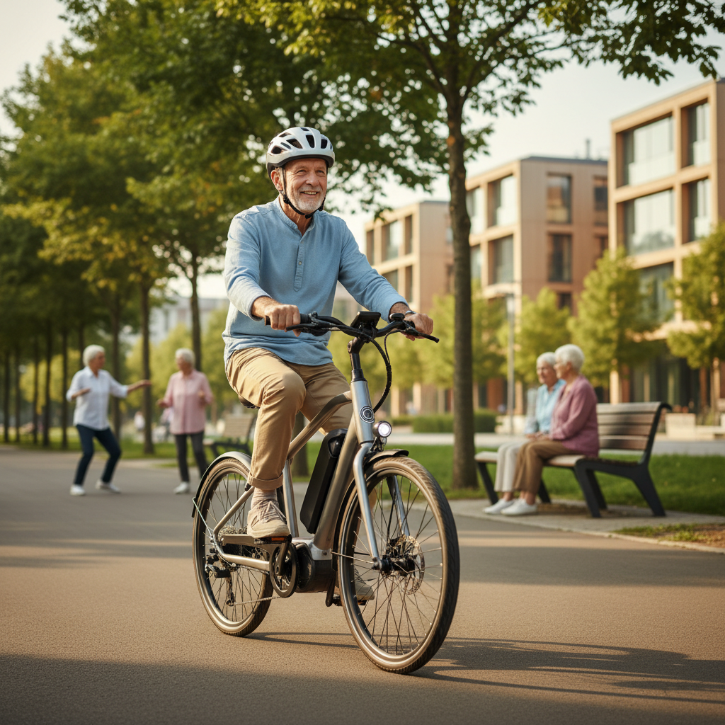 เทรนด์ E-Bike สูงวัย 2026: นวัตกรรมขับขี่ปลอดภัยสุดล้ำ - 2026-ebike-elderly-safety-tech