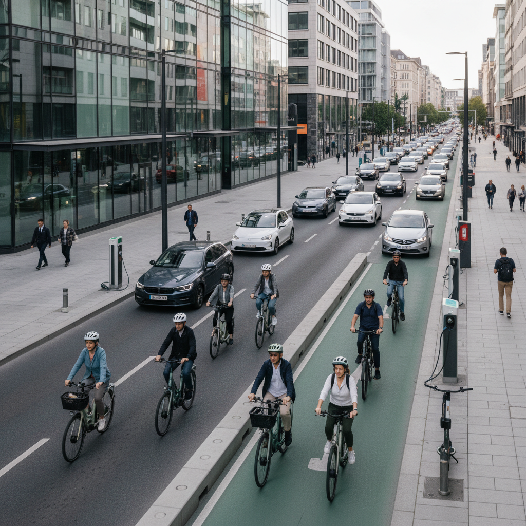 เทรนด์ EV ท้ายปี 2026: นโยบายเลน E-Bike เพื่อความปลอดภัย - 2026-ebike-lane-policy-trend