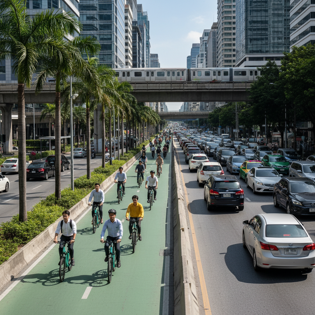 เทรนด์เมือง 2026: รัฐเล็งขยายเลนพิเศษ E-Bike นำร่องกทม. - 2026-ebike-special-lane-trend