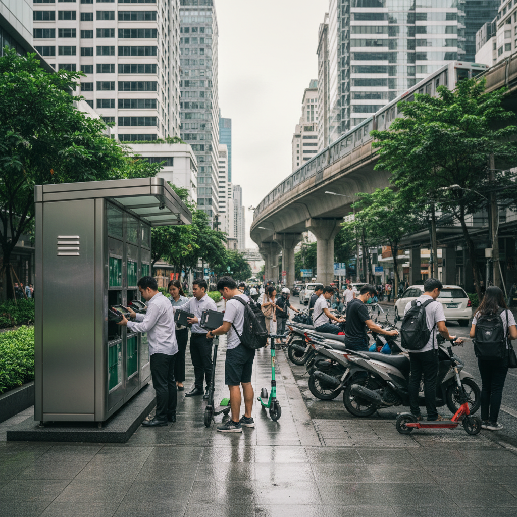 เทรนด์ EV ไทย 2026: สถานีสลับแบตเตอรี่ดันยอดใช้ E-Bike พุ่ง - 2026-ev-battery-swap-trend
