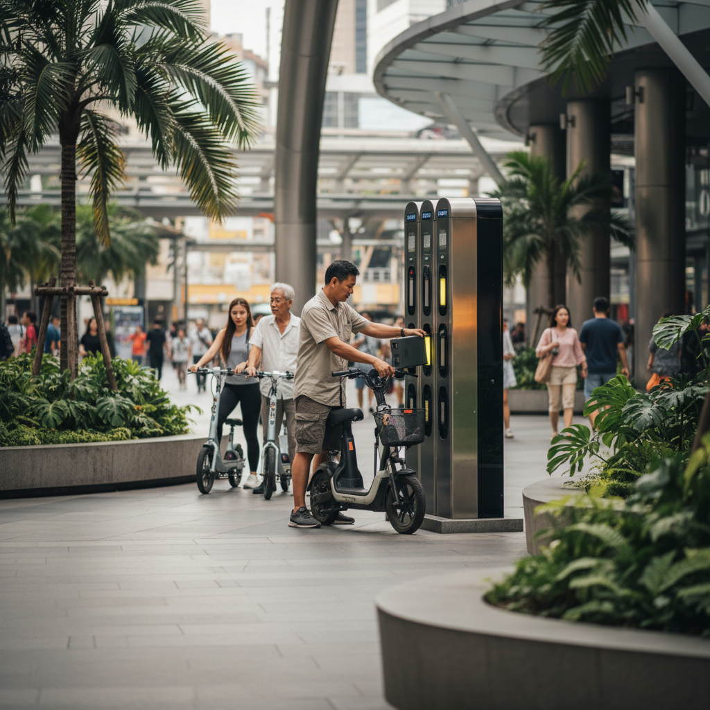 เทรนด์ EV โลก 2026: ตู้สลับแบตเตอรี่ E-Bike ลดเวลาชาร์จ - 2026-ev-battery-swap-trend