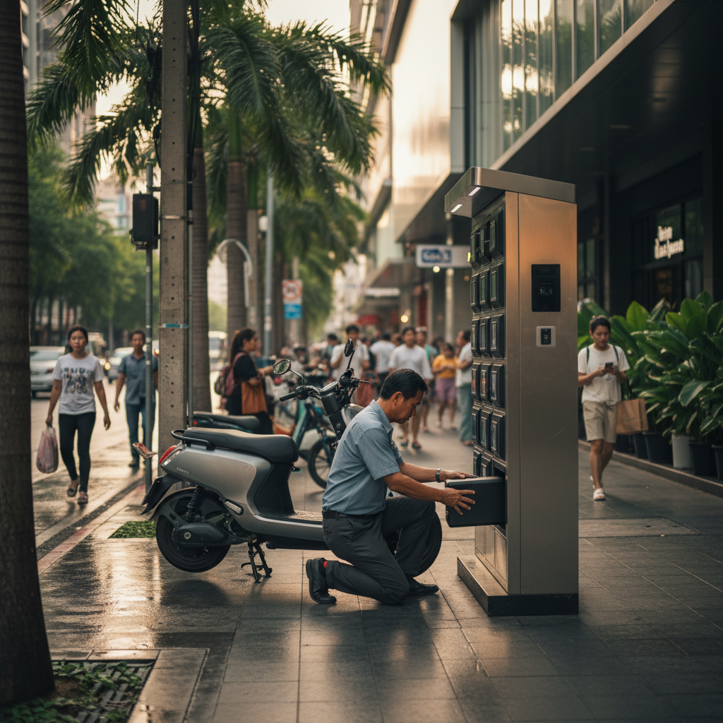 เทรนด์ EV 2026: ลุ้นตู้สลับแบตเตอรี่ E-Bike ใช้งานทั่วไทย - 2026-ev-battery-swap-trend