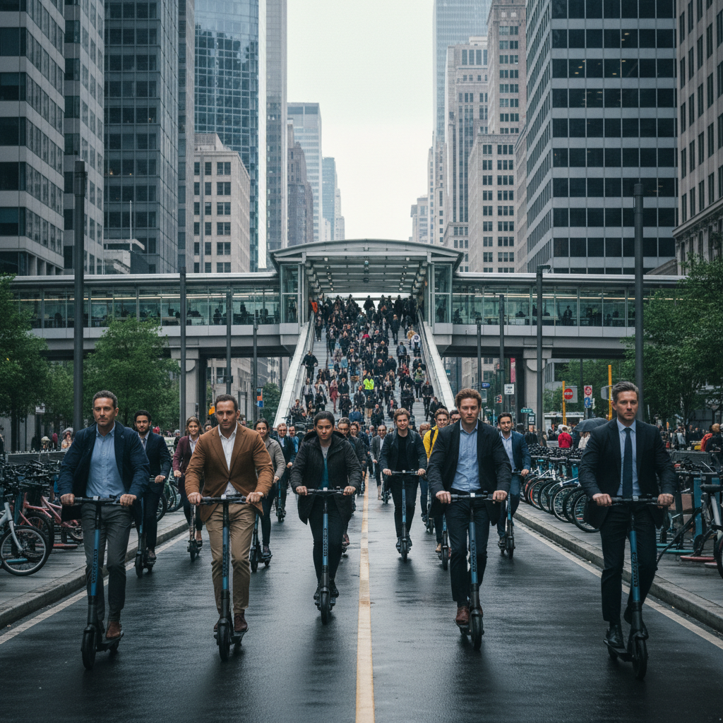 เทรนด์ทำงาน 2026: สกู๊ตเตอร์ไฟฟ้าแก้วิกฤตค่าเดินทาง - 2026-ev-scooter-commute-trend