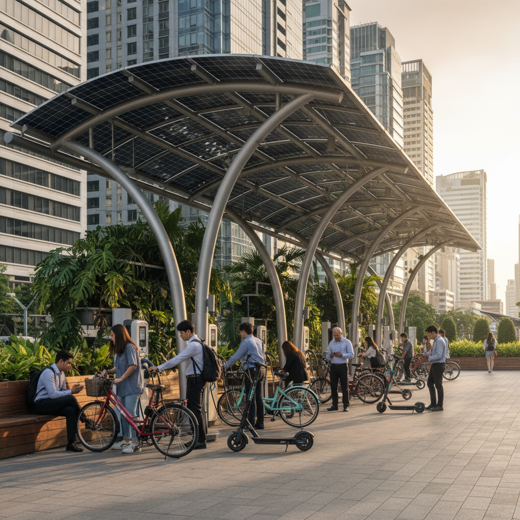 จับตานโยบาย 2026: รัฐเล็งเพิ่มจุดชาร์จ E-Bike แสงอาทิตย์ - 2026-ev-solar-charging-policy