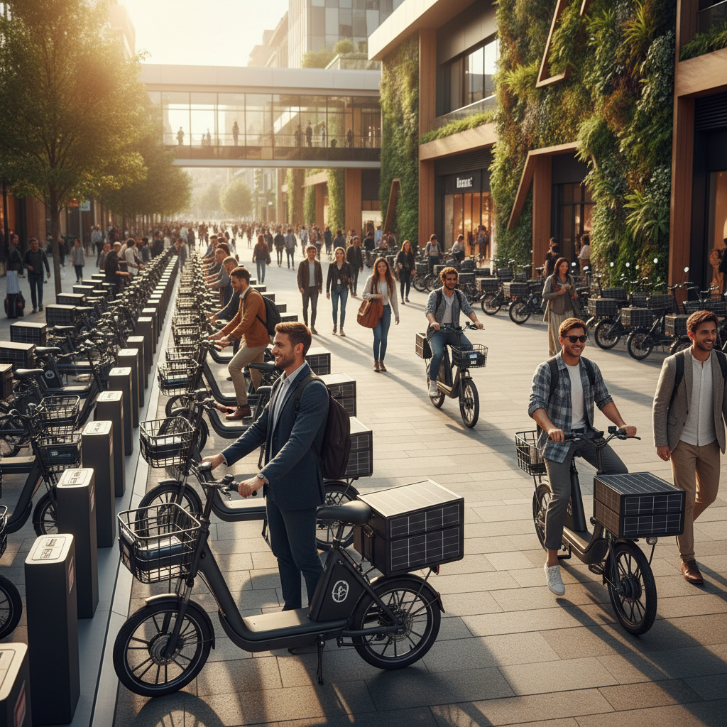 อนาคต EV 2026: สกู๊ตเตอร์และ E-Bike ชาร์จพลังงานแสงอาทิตย์ - 2026-ev-solar-charging-trend