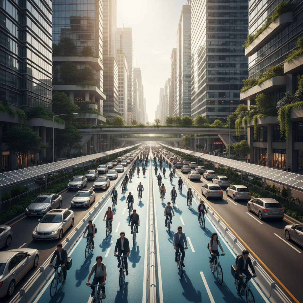 เทรนด์เมืองอนาคต 2026: เลนพิเศษ E-Bike เปลี่ยนชีวิตคนกรุง - 2026-smart-city-ebike-lane