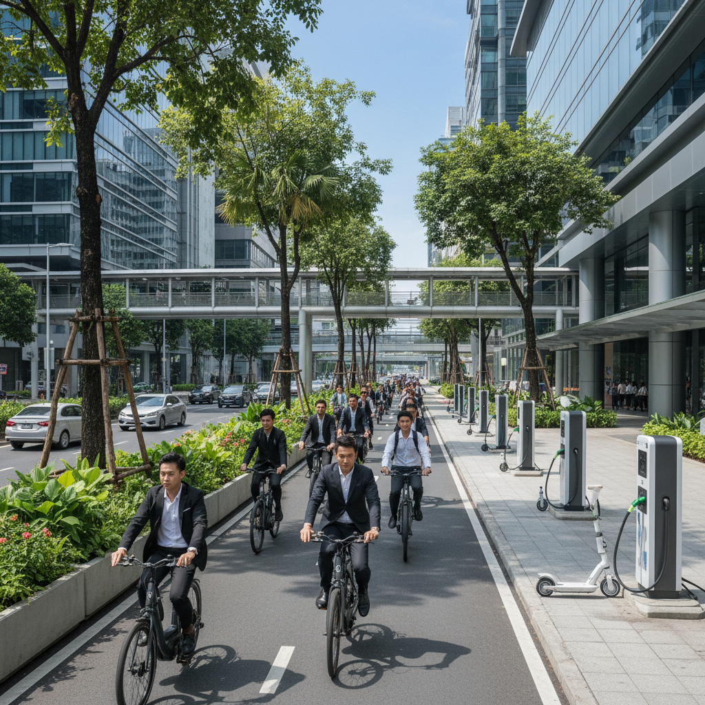 อัปเดตเมืองไทย 2026! จ่อผุดเลน E-Bike รับเทรนด์ Smart City - 2026-smart-city-ebike-lane