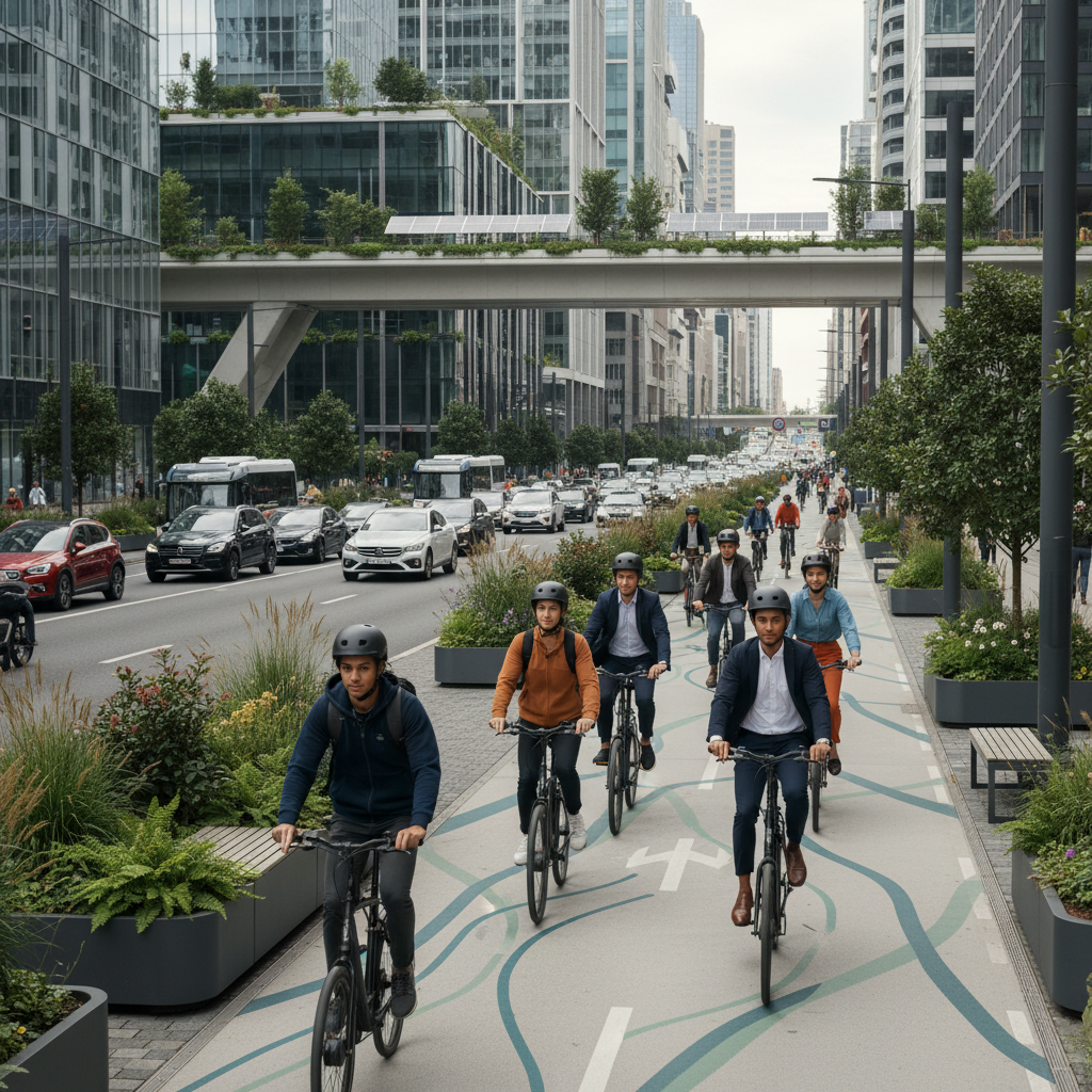 แนวโน้ม EV 2026: ผุดเลนพิเศษ E-Bike หนุนเมืองอัจฉริยะ - 2026-smart-city-ev-lane