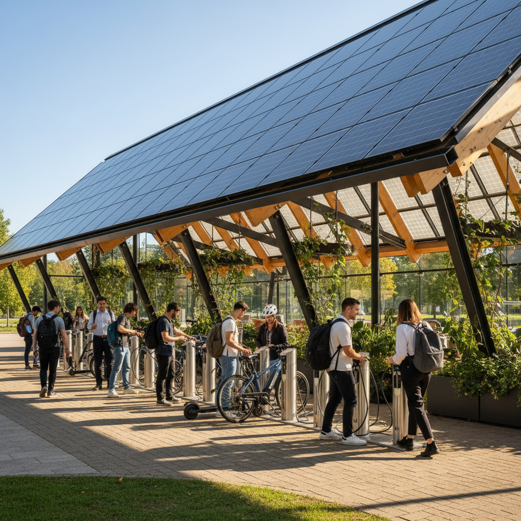 วิเคราะห์เทรนด์ 2026: จุดชาร์จโซลาร์เซลล์ E-Bike สุดประหยัด - 2026-solar-ebike-charging-trend