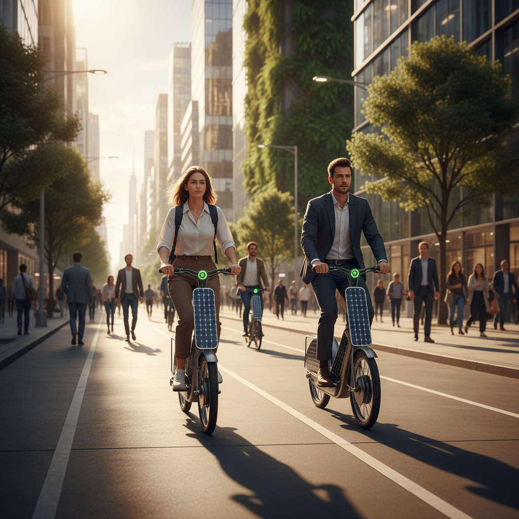 อัปเดต EV 2026: เทรนด์ E-Bike โซลาร์เซลล์ ชาร์จไฟอัตโนมัติ - 2026-solar-ebike-ev-trend