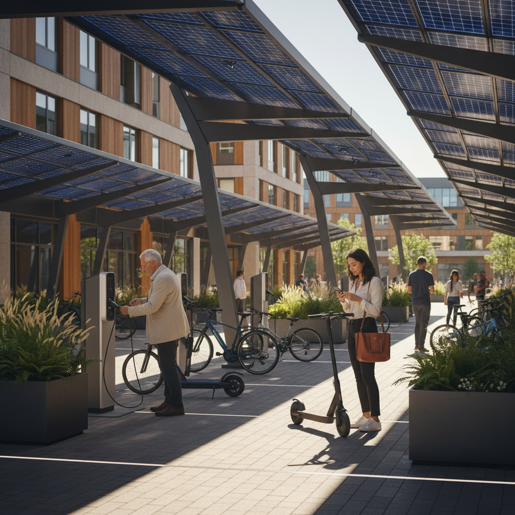 อนาคต EV 2026! ชาร์จ E-Bike ด้วยโซลาร์เซลล์ลดค่าไฟ - 2026-solar-ev-charging-trend