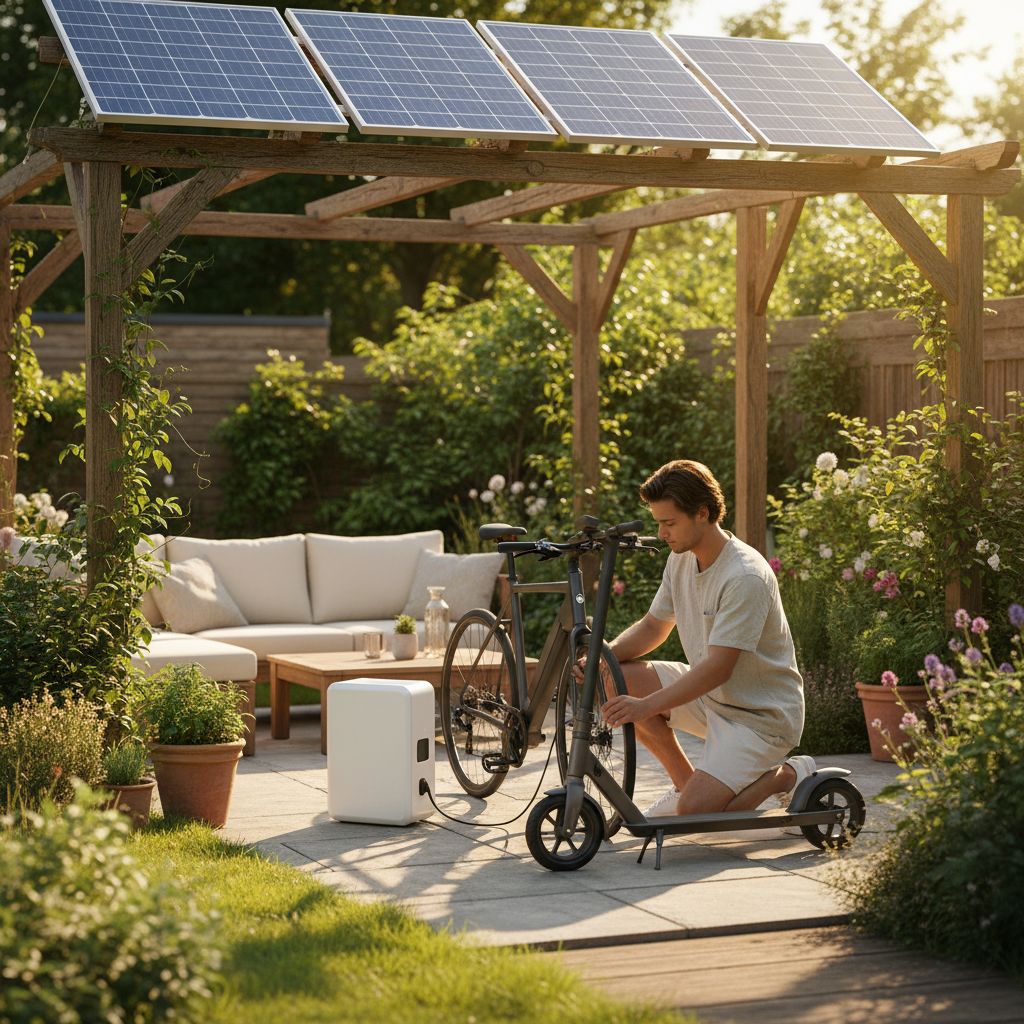 เทรนด์ 2026! ชาร์จ E-Bike ด้วยโซลาร์เซลล์ ลดค่าไฟขั้นสุด - 2026-solar-ev-charging-trend