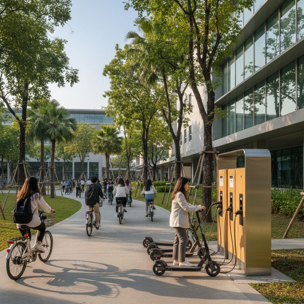 เทรนด์ EV ไทย 2026: มหาลัยดันใช้ E-Bike ลดค่าน้ำมัน - 2026-thai-ebike-university-trend