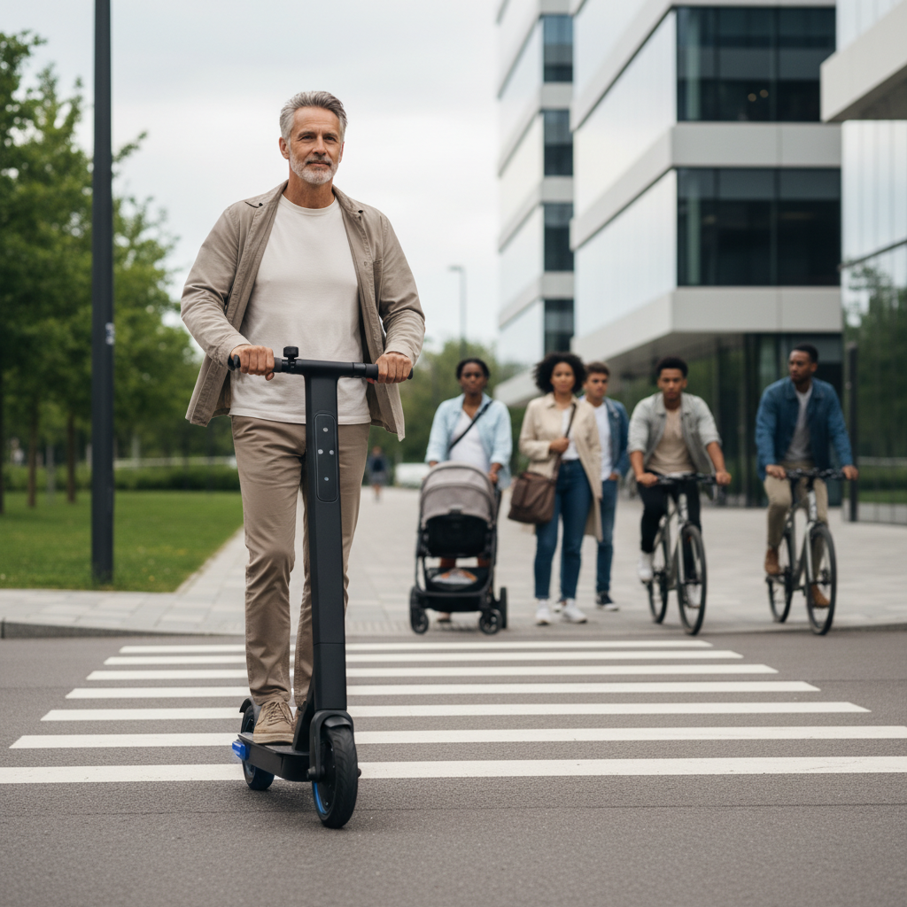 เทรนด์เทคฯ 2026: สกู๊ตเตอร์ไฟฟ้าเสริม AI เบรกอัตโนมัติ - ai-braking-electric-scooter-2026