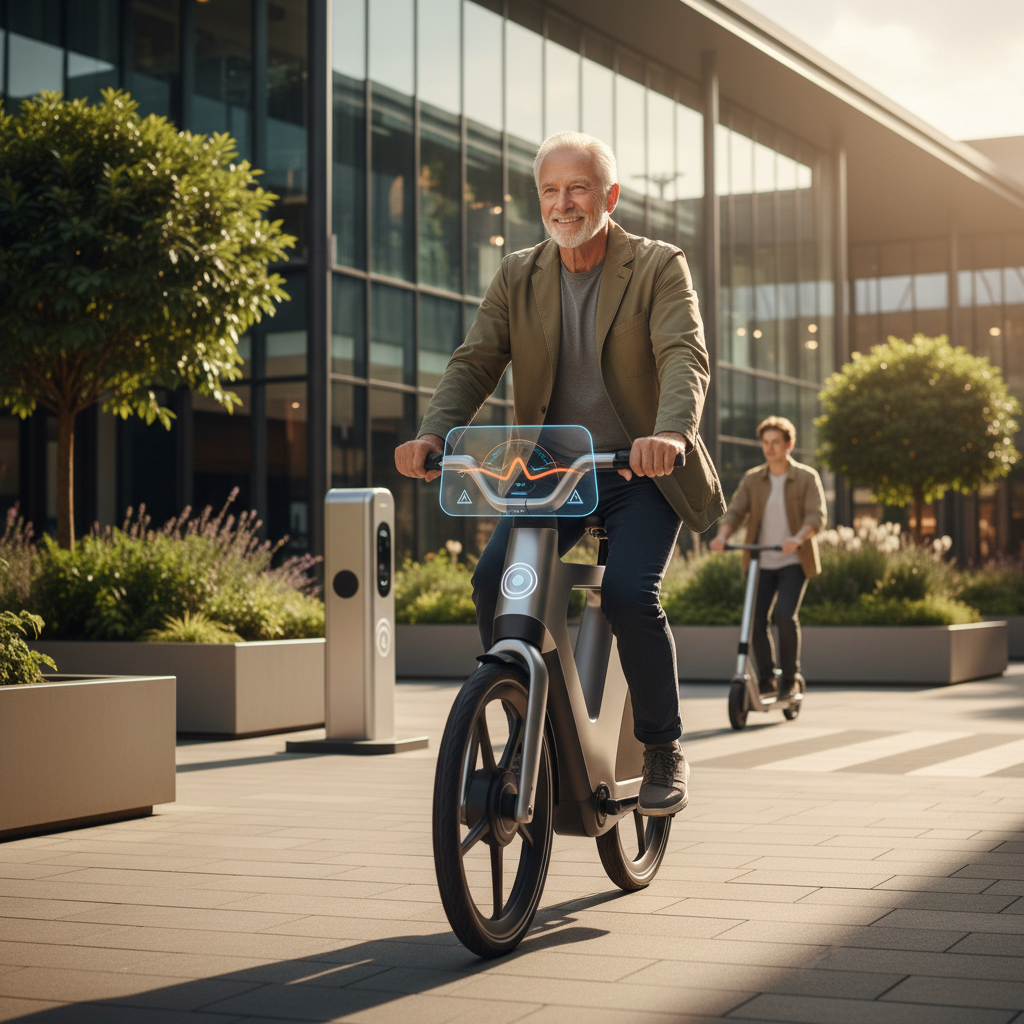 อนาคต EV 2026: นวัตกรรม E-Bike ฝัง AI ช่วยเบรกและคุมแบตฯ - ai-ebike-safety-tech-2026