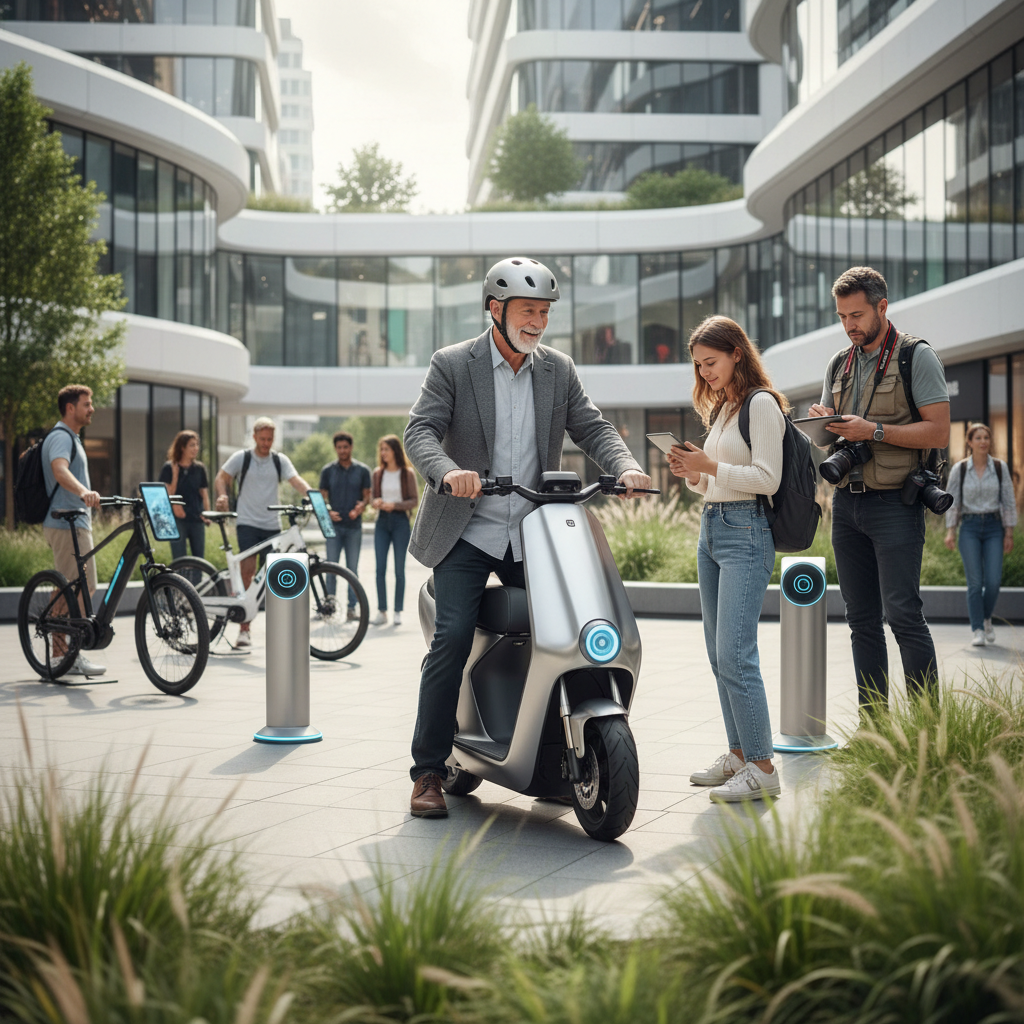 เทรนด์ EV 2026! สกู๊ตเตอร์ไฟฟ้า AI เบรกอัตโนมัติมาแรง - ai-electric-scooter-trend-2026