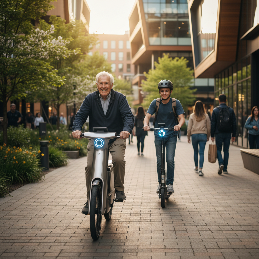 เทรนด์ EV 2026: เซ็นเซอร์ AI กันชนเพื่อความปลอดภัย E-Bike - ai-safety-sensor-ebike-2026