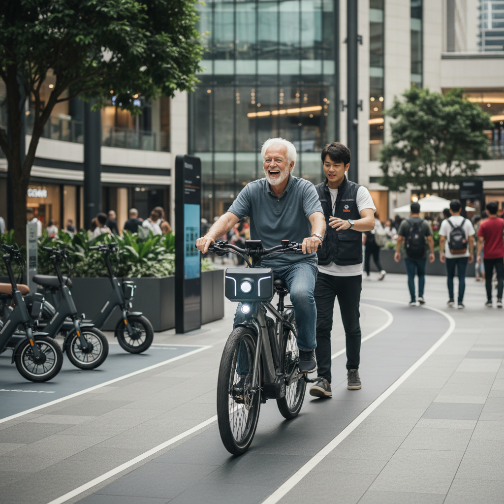 อนาคต EV! เซ็นเซอร์ AI กันชน E-Bike เพื่อผู้สูงวัย - ai-safety-sensor-ebike-trend